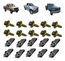 Parafuso Presilha 5/16 Paralama F100 F1000 F4000 Kit 10 peças
